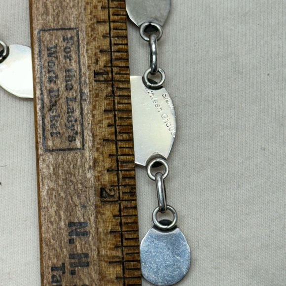 Native American Indian Navajo Kathleen Chavez Necklace Earring Set Bear Claw - Picture 12 of 15